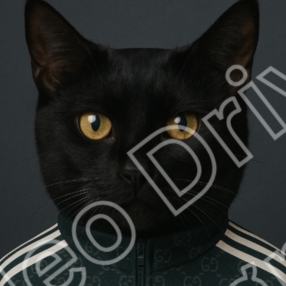 11x17 Gucci Inspired Black Cat Poster Print Streetwear Limited Prints - Picture 2 of 2